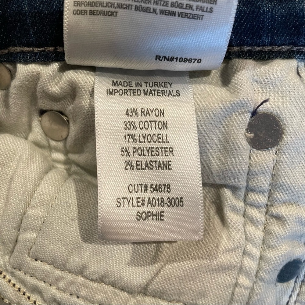 Agolde Sophie High Rise Crop Skinny Jeans in Claremont 26 - Picture 7 of 10